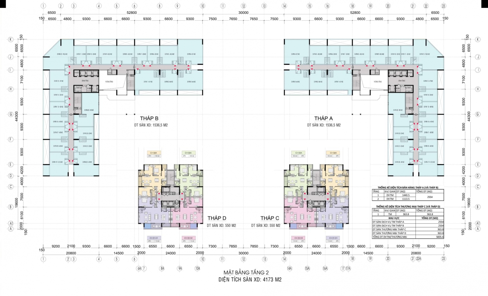 Mặt bằng dự án Platinum Long Biên