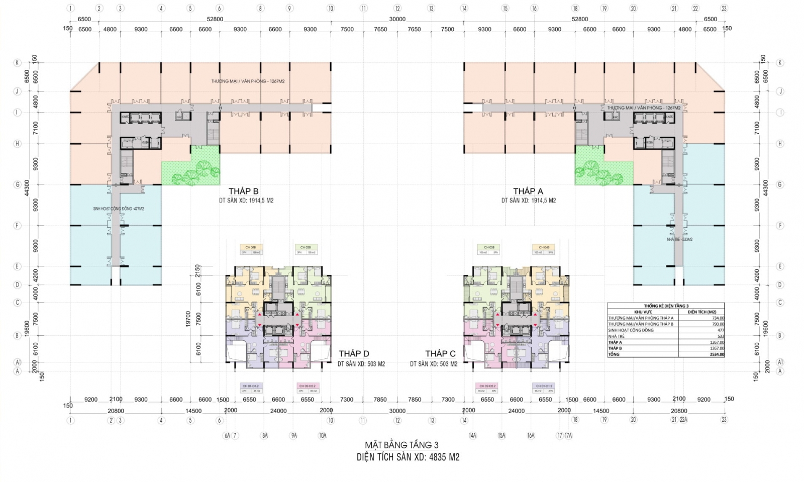 Mặt bằng dự án Platinum Long Biên