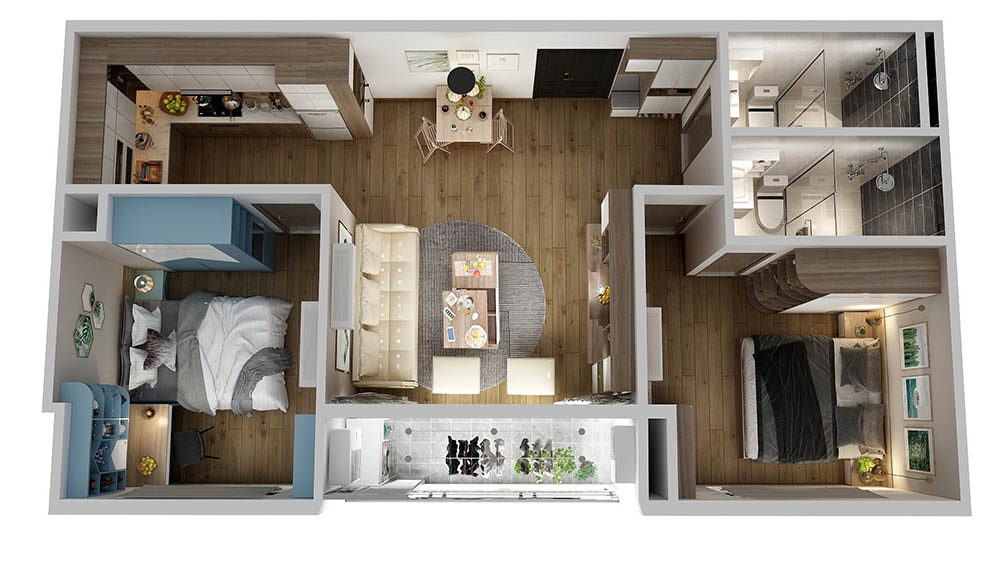 mặt bằng Chung cư Thanh Bình Garden