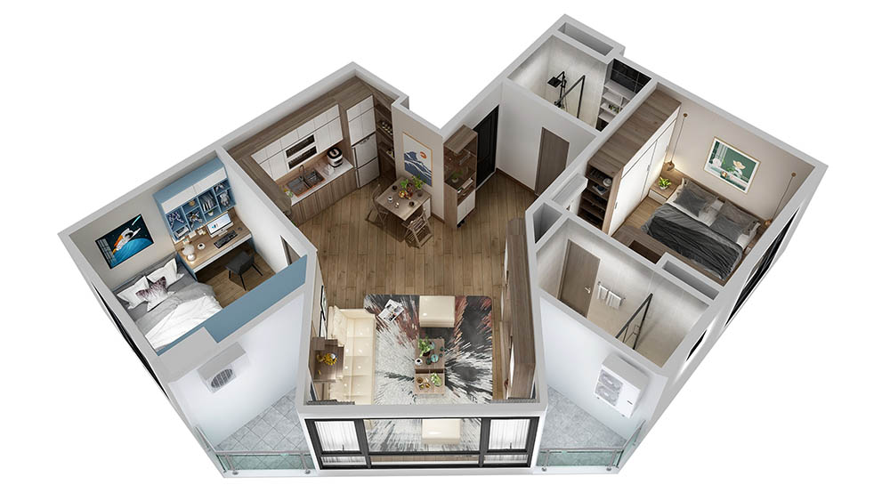 mặt bằng Chung cư Thanh Bình Garden