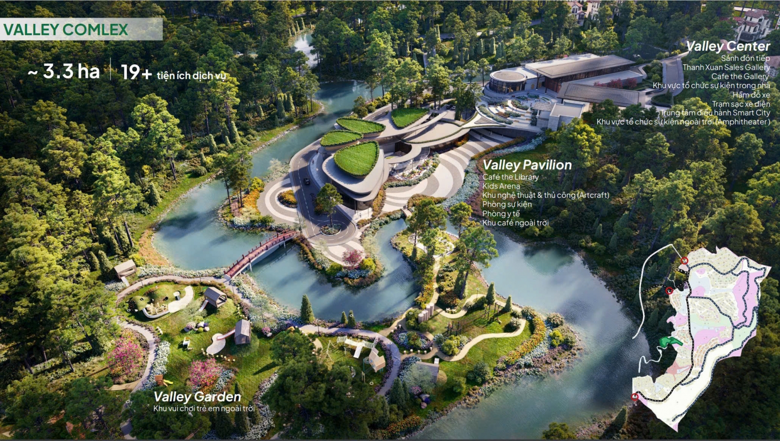 Tiện ích Thung lũng thanh xuân Valley Đại Lải