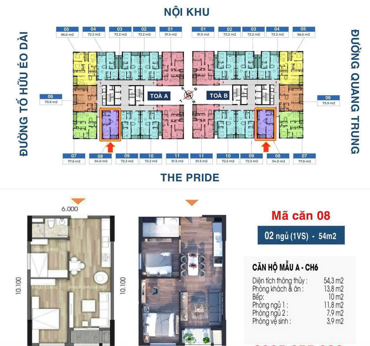 mặt bằng The Charm An Hưng