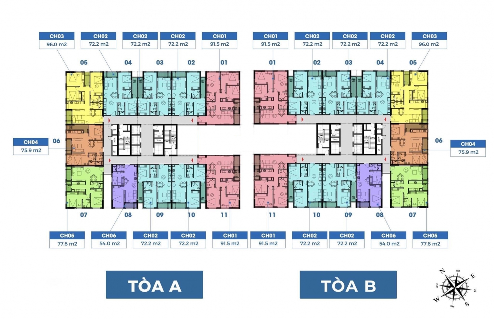 mặt bằng dự án the charm an hưng