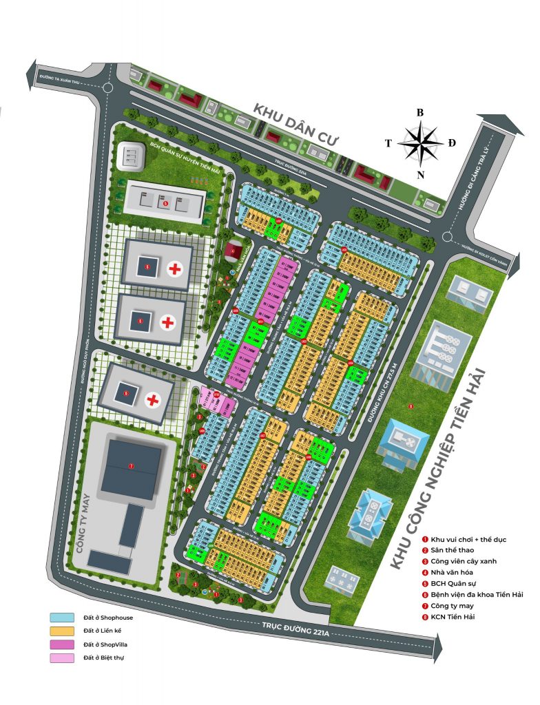 Phân lô Dự án Khu đô thị Trái Diêm 3 – Tiền Hải