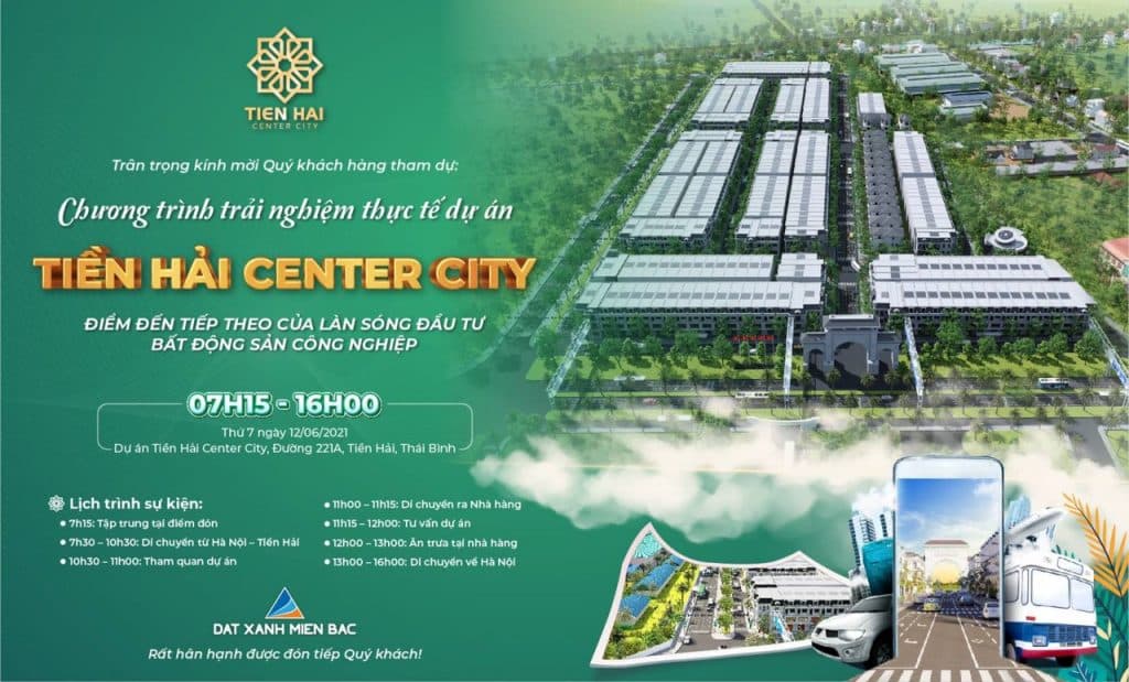 Đất nền Trái Diêm 3 Tiền Hải Center City là cơ hội lịch sử đất nền đầu tư