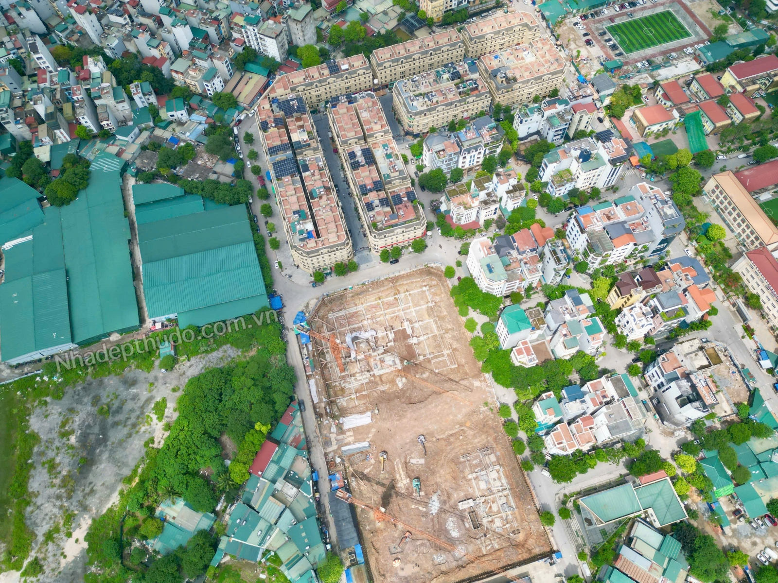 Nhà ở xã hội Hạ Đình N01 tiến độ tháng 5