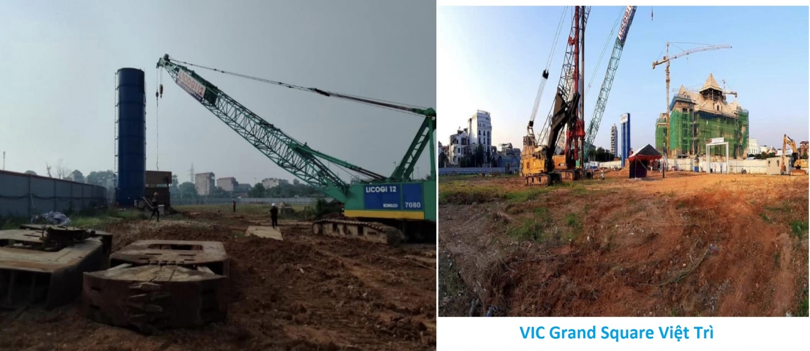 Tiến độ dự án VIC Grand Square Phú Thọ Tháp đôi Việt Trì
