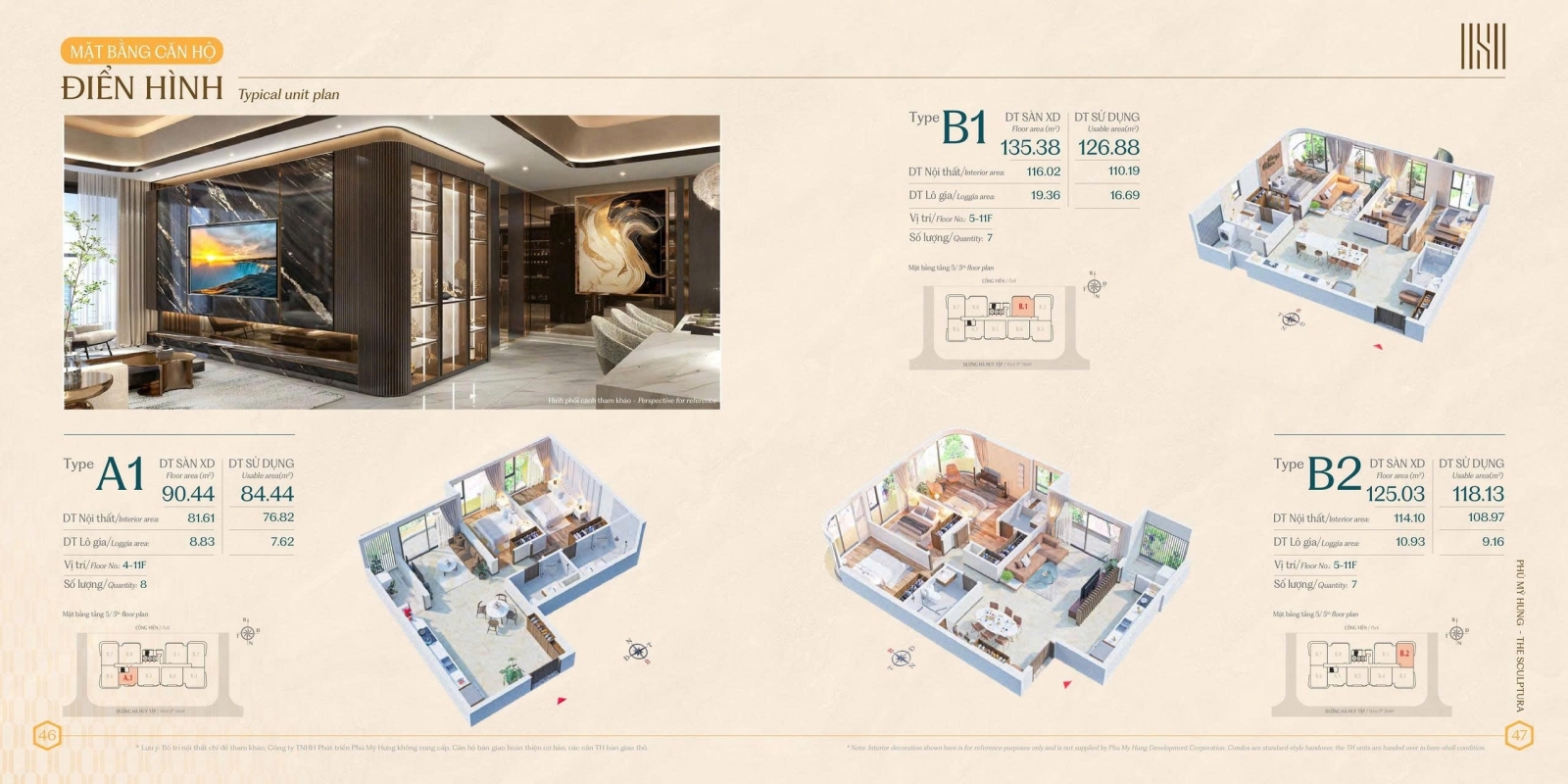 Mặt Bằng Sculptura Phú Mỹ Hưng Quận 7