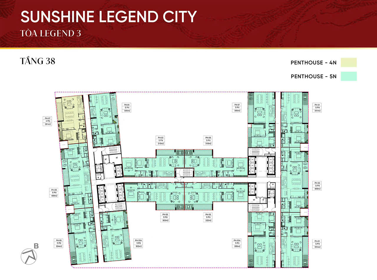 mặt bằng Chung cư Sunshine Legend City Hưng Yên 38