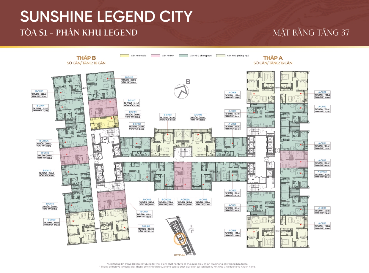 Mặt bằng chung cư Sunshine Legend City 37