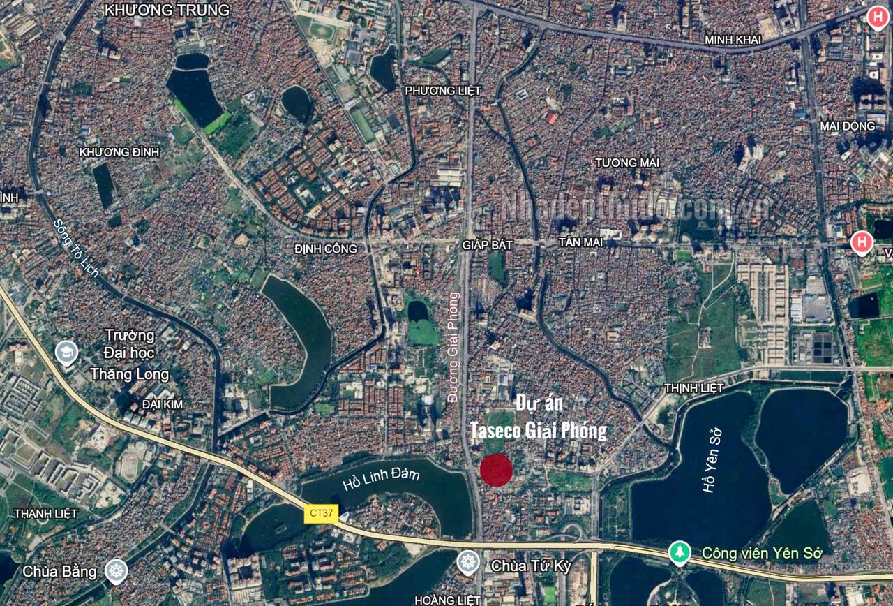 Dự án Taseco Giải Phóng có vị trí tại số 1283 Giải Phóng