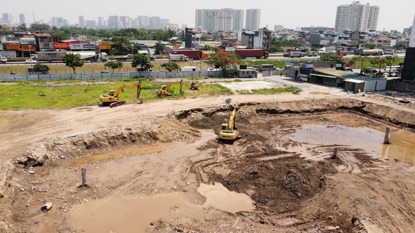 Dự án bến xe khách Yên Sở tiến độ