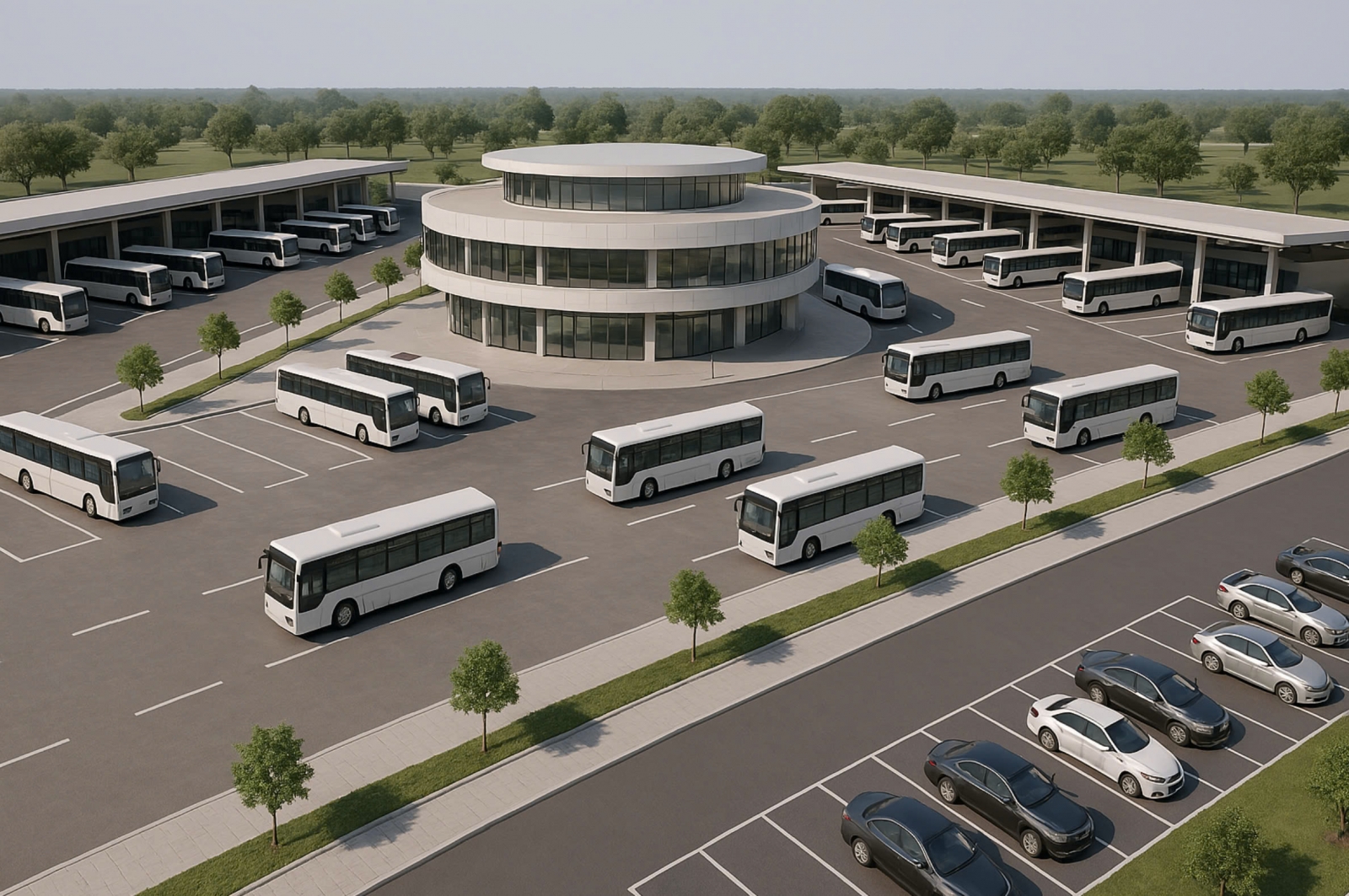 Phối cảnh Bến xe khách Yên Sở