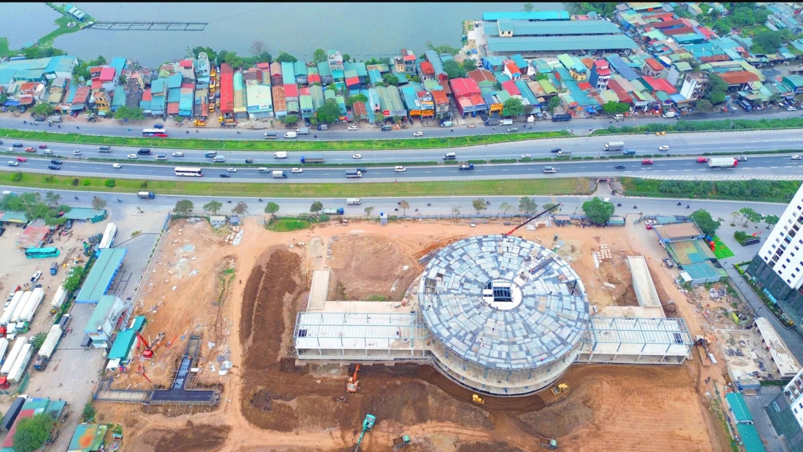 Tiến độ bến xe khách Yên Sở 2026