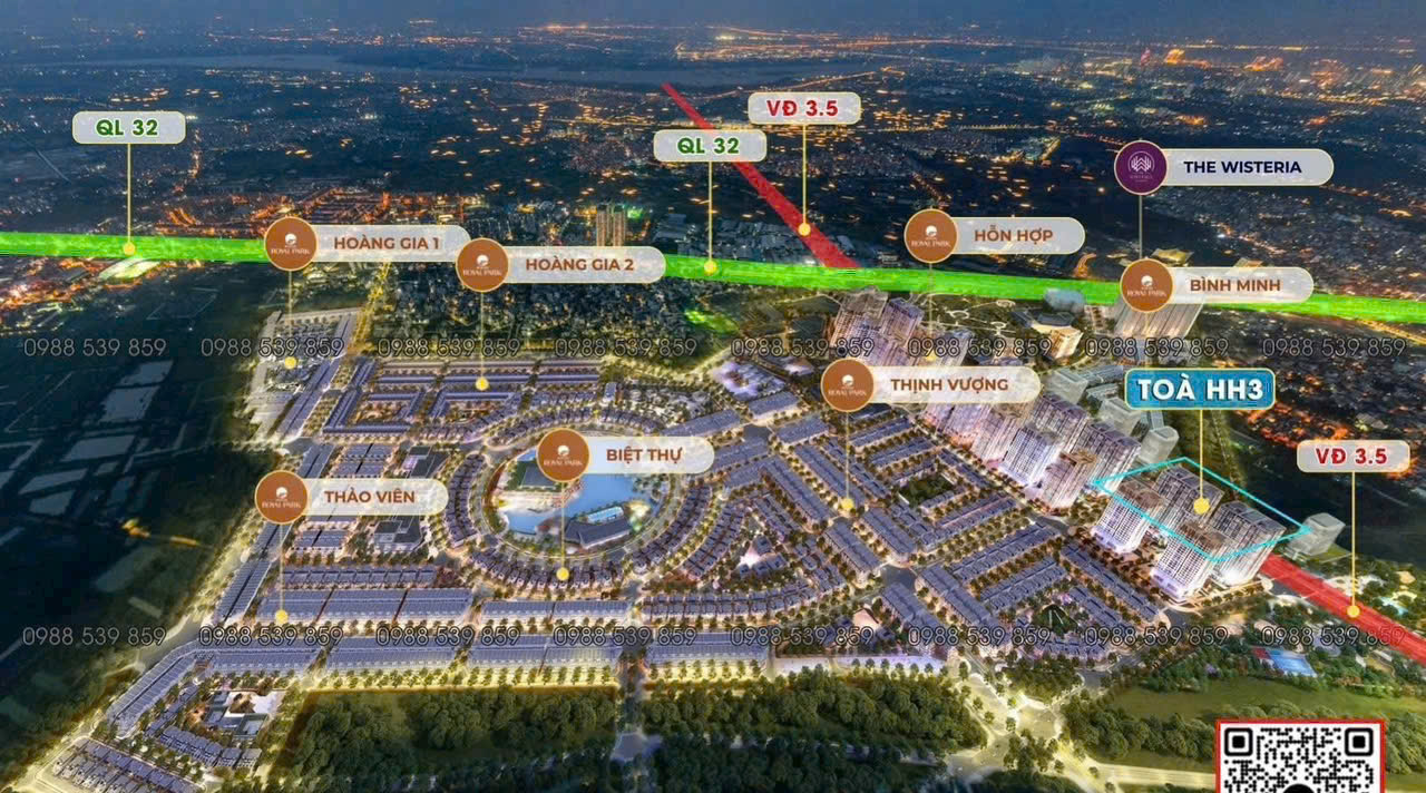 Vị trí chung cư Hinode Royal Park Kim Chung