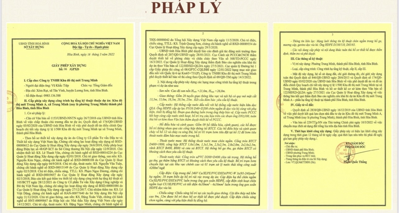 Pháp lý Dasong Village Hòa Bình