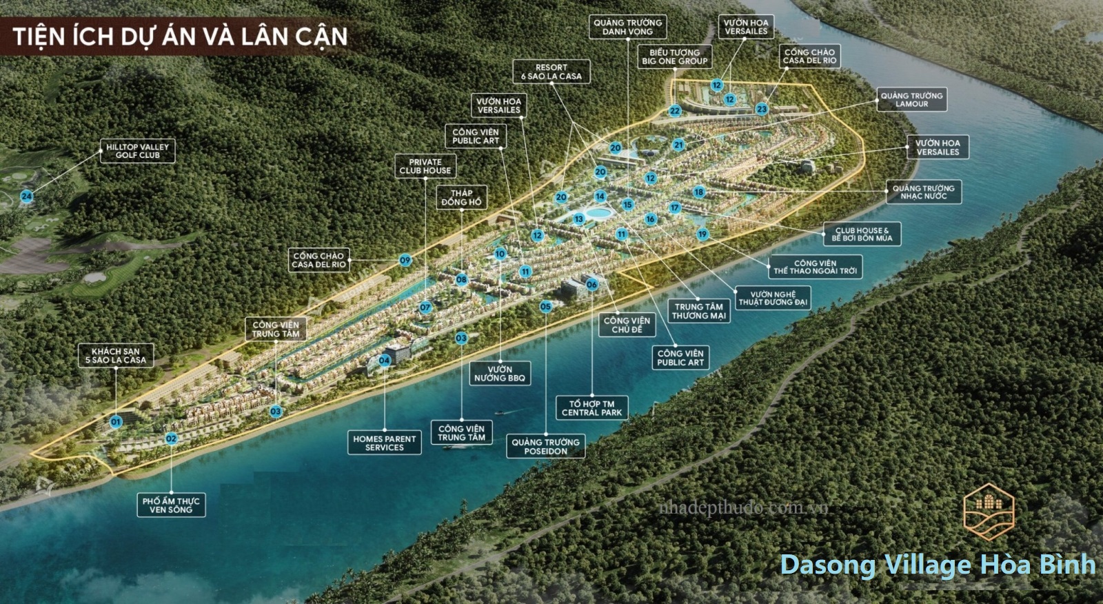 Tiện ích Dasong Village Hòa Bình