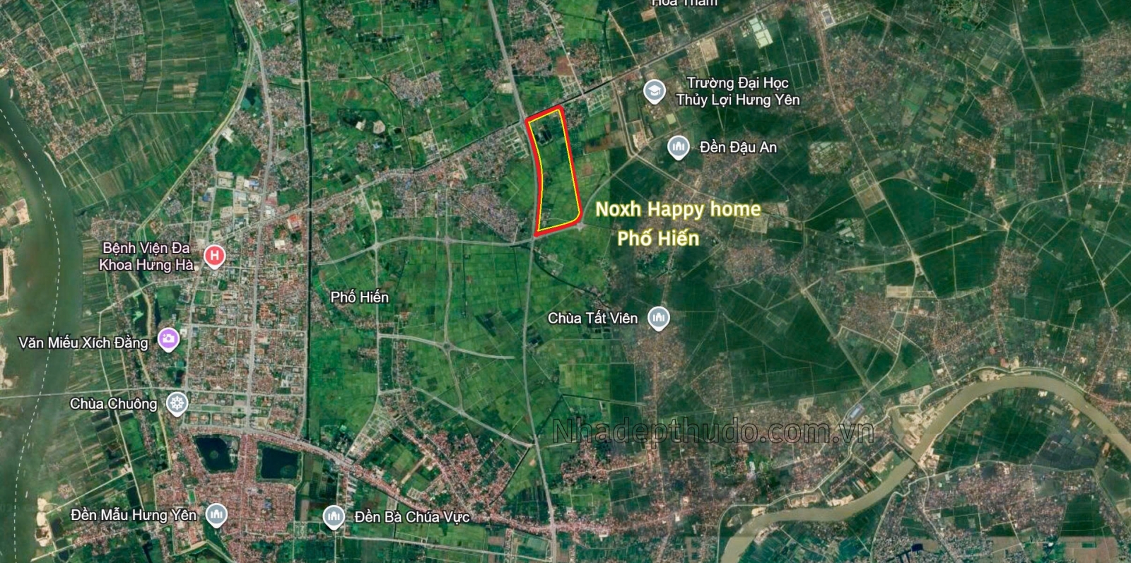 Vị trí nhà ở xã hội Happy Home Phố Hiến