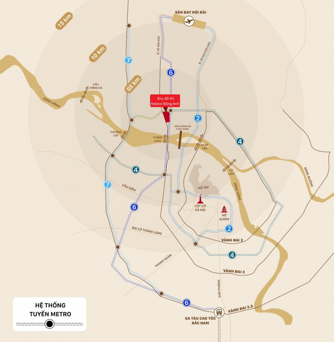 Vị trí Hateco Đông Anh tại xã Vĩnh Thanh Hà Nội