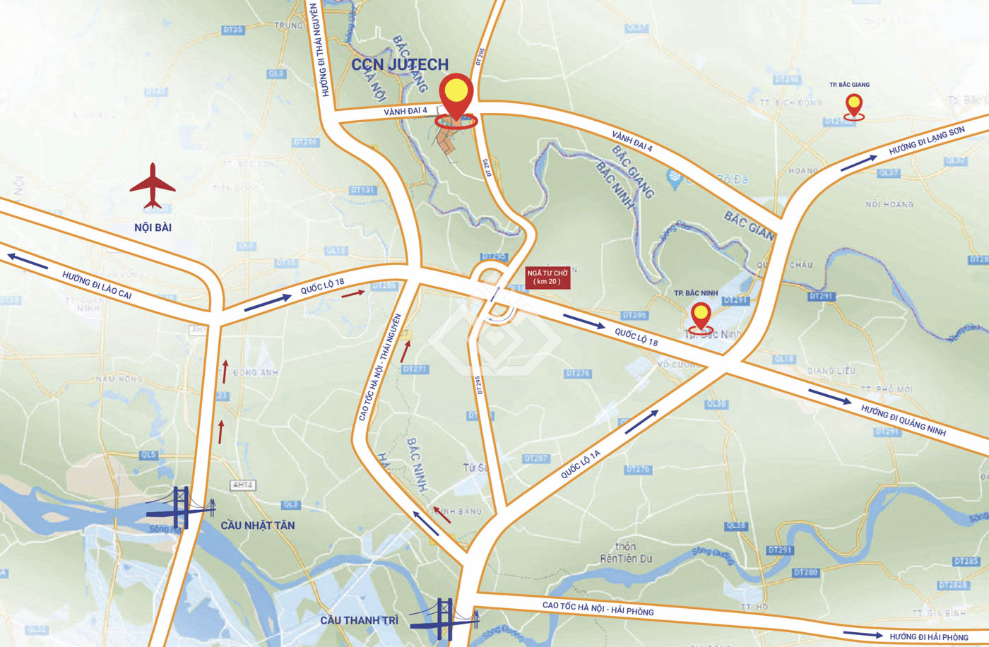 Cụm công nghiệp Jutech Bắc Giang