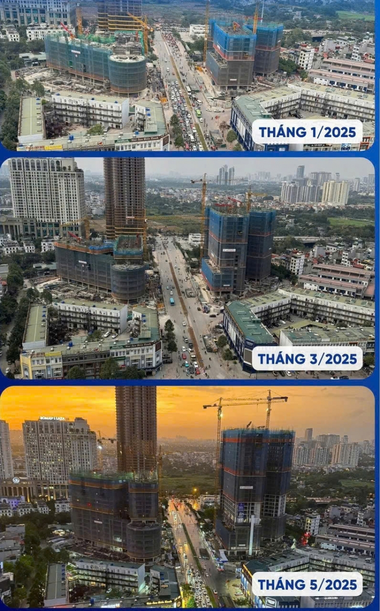 Tiến độ tháp đôi Kepler Land Hà Đông