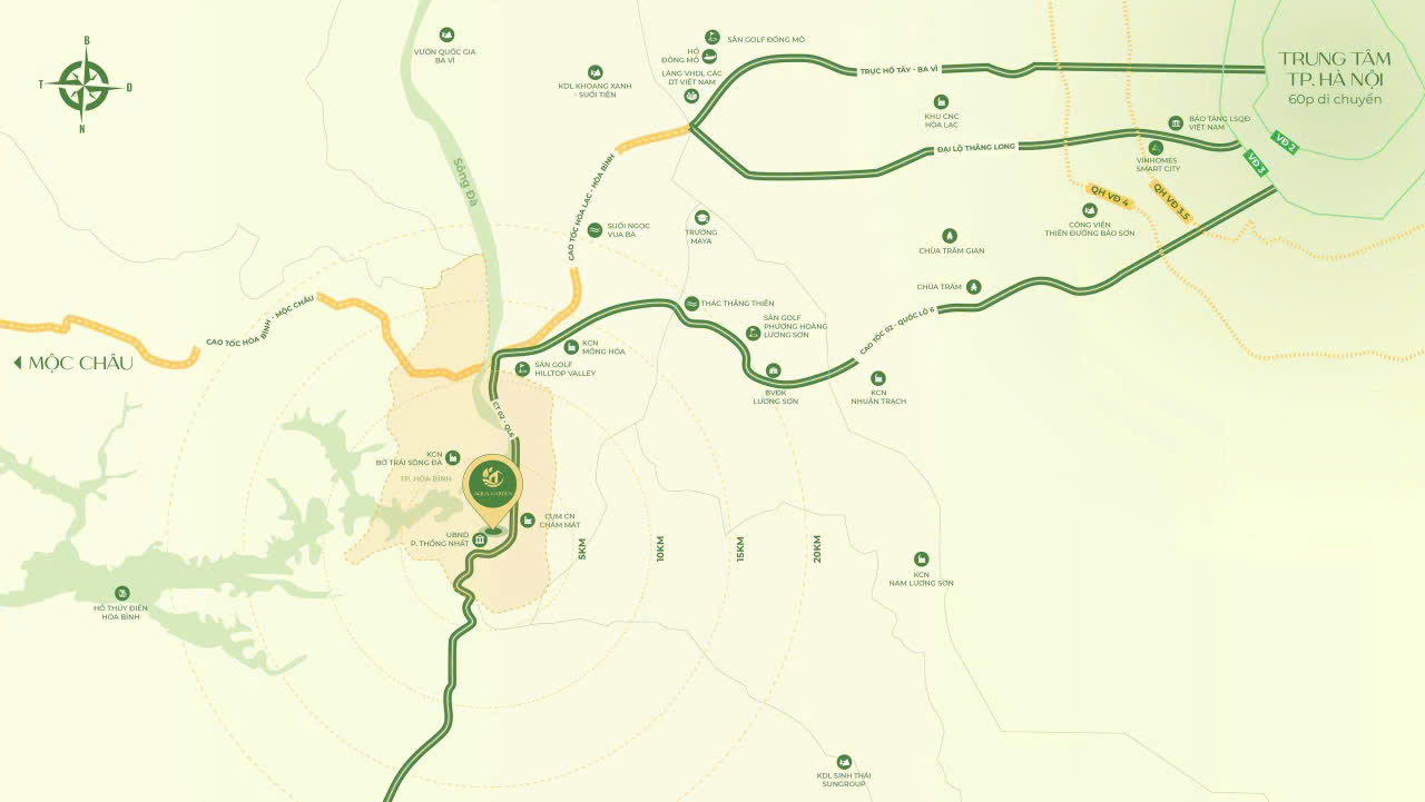 vị trí Khu đô thị Thống Nhất – Hoà Bình New Center