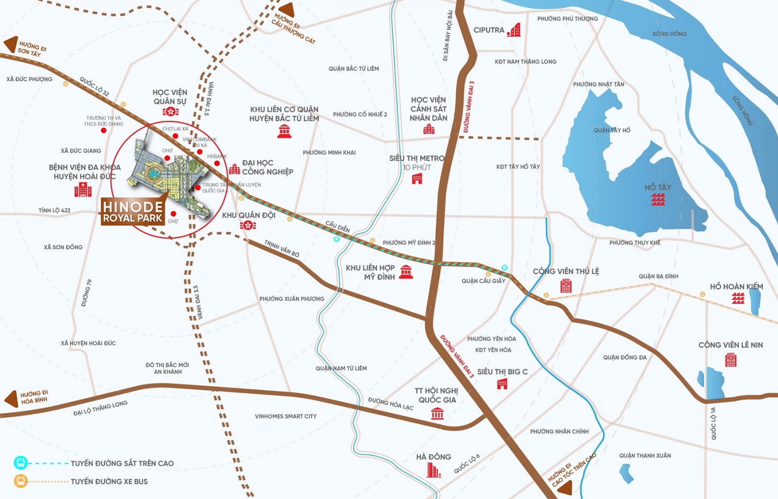 Gần Công viên Hoàng gia Hinode Kim Chung Di Trạch vị trí