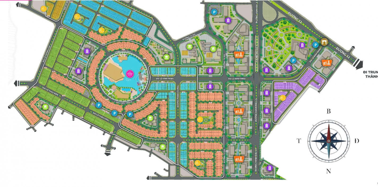 Bán cắt liền kề shophouse Biệt thự Hinode Royal Park, Kim Chung Di Trạch