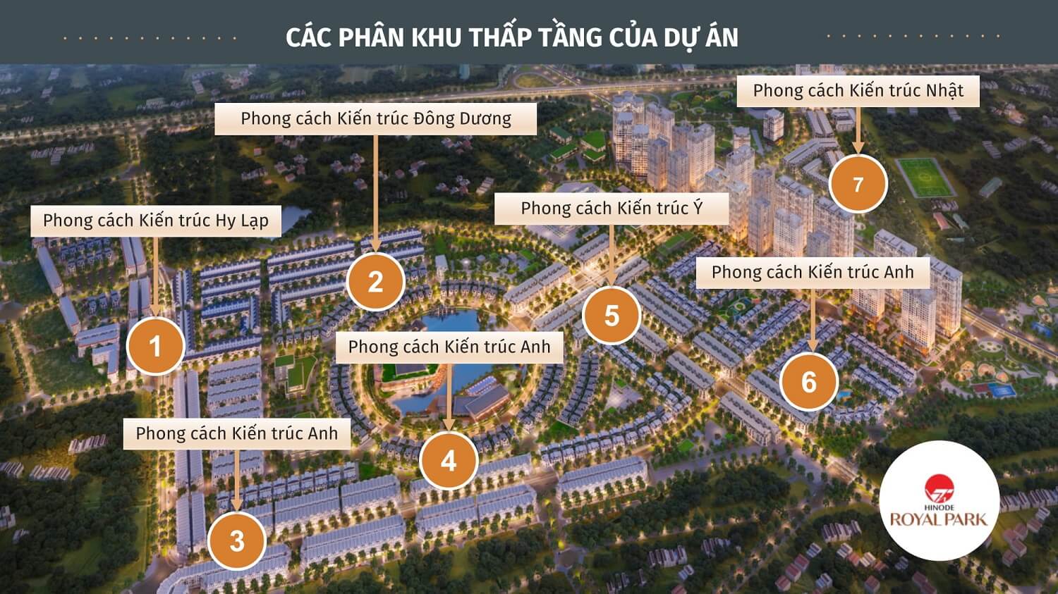 Mặt bằng Liền kề Công viên Hoàng gia Hinode Kim Chung Di Trạch