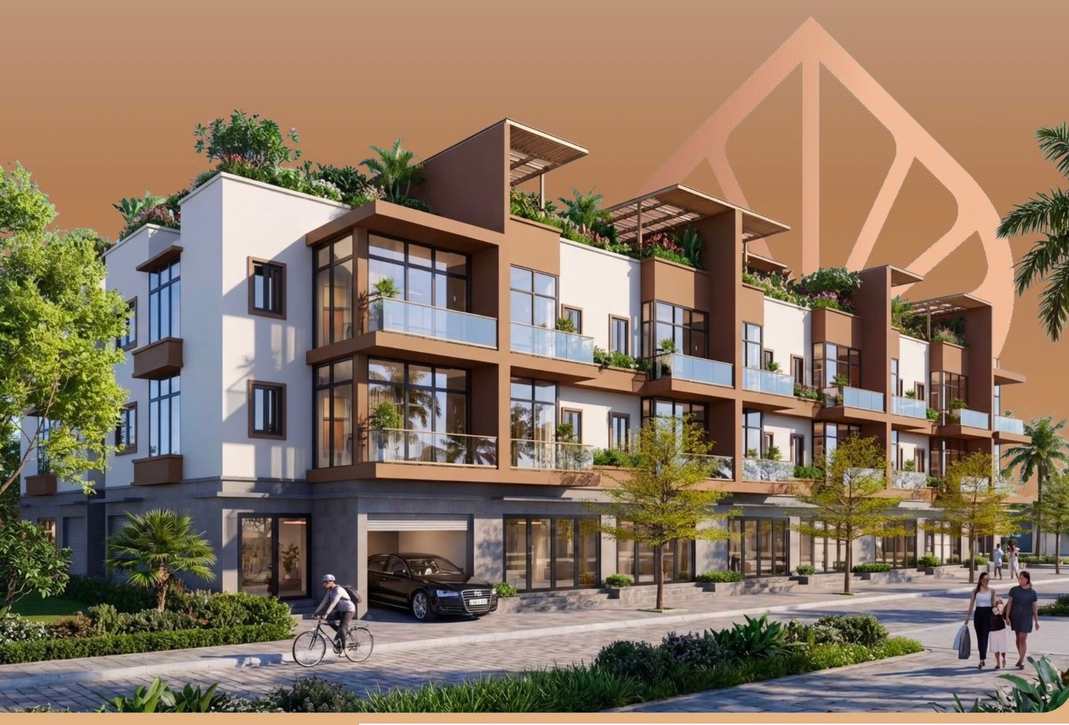  liền kề MHDI Cam Ranh xây 3 tầng 1 tum