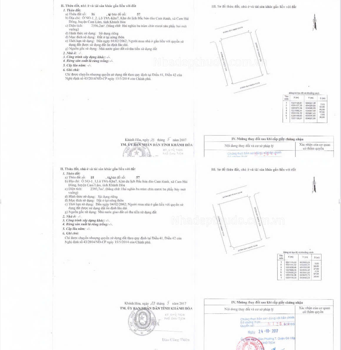 sổ đỏ mhdi cam ranh khu nhà ở cán bộ vùng 4 Hải Quân