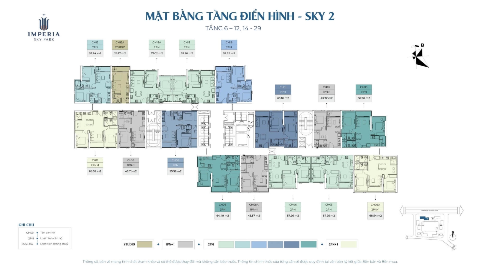 Mặt bằng dự án MIK Nam An Khánh - Imperia Sky Park