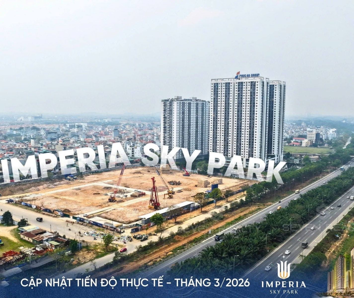 Tiến độ mik nam anh khánh, imperial sky park