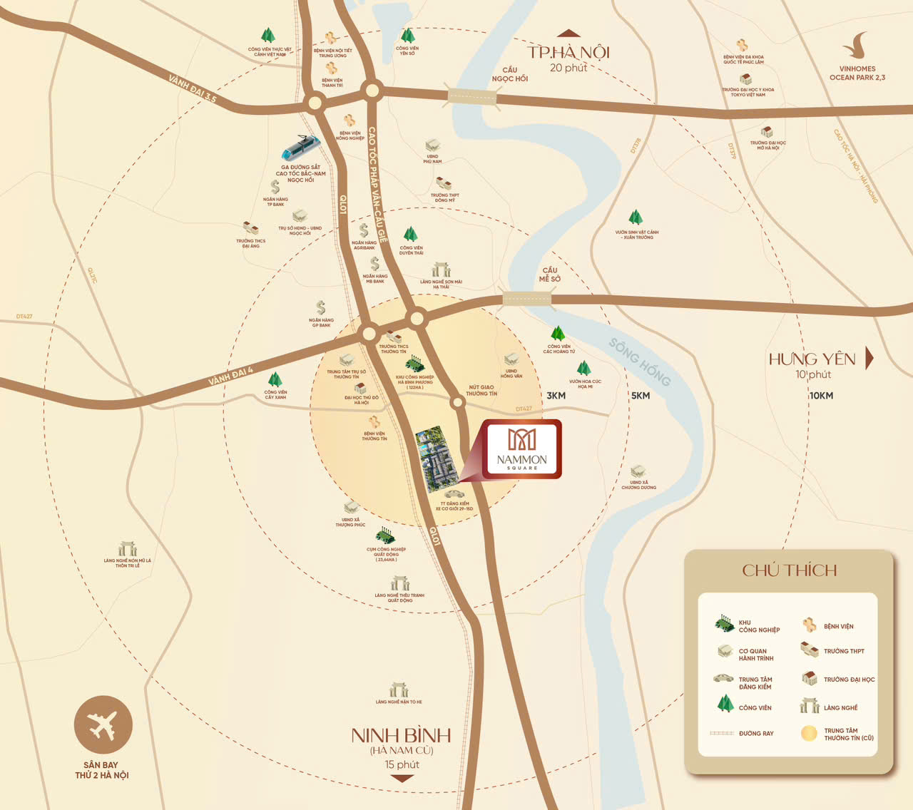 Vị trí Quảng Trường Nam Môn Thường Tín