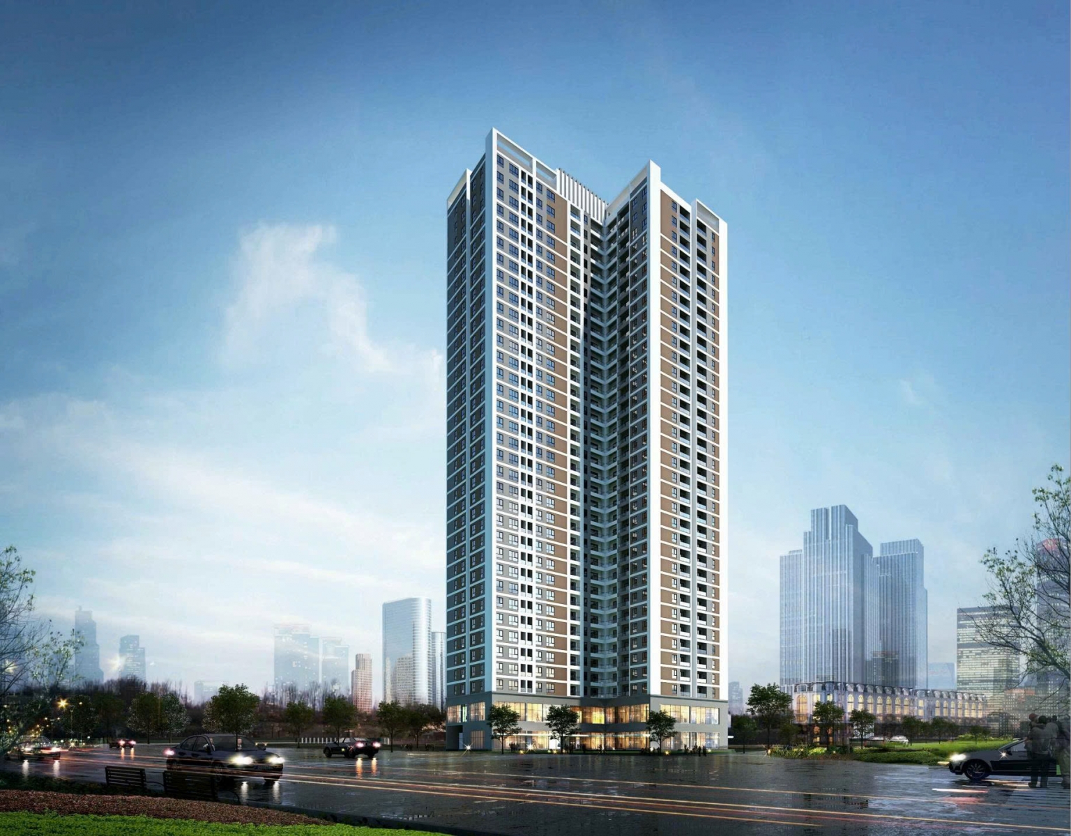 Phối cảnh nhà ở xã hội 393 Lĩnh Nam