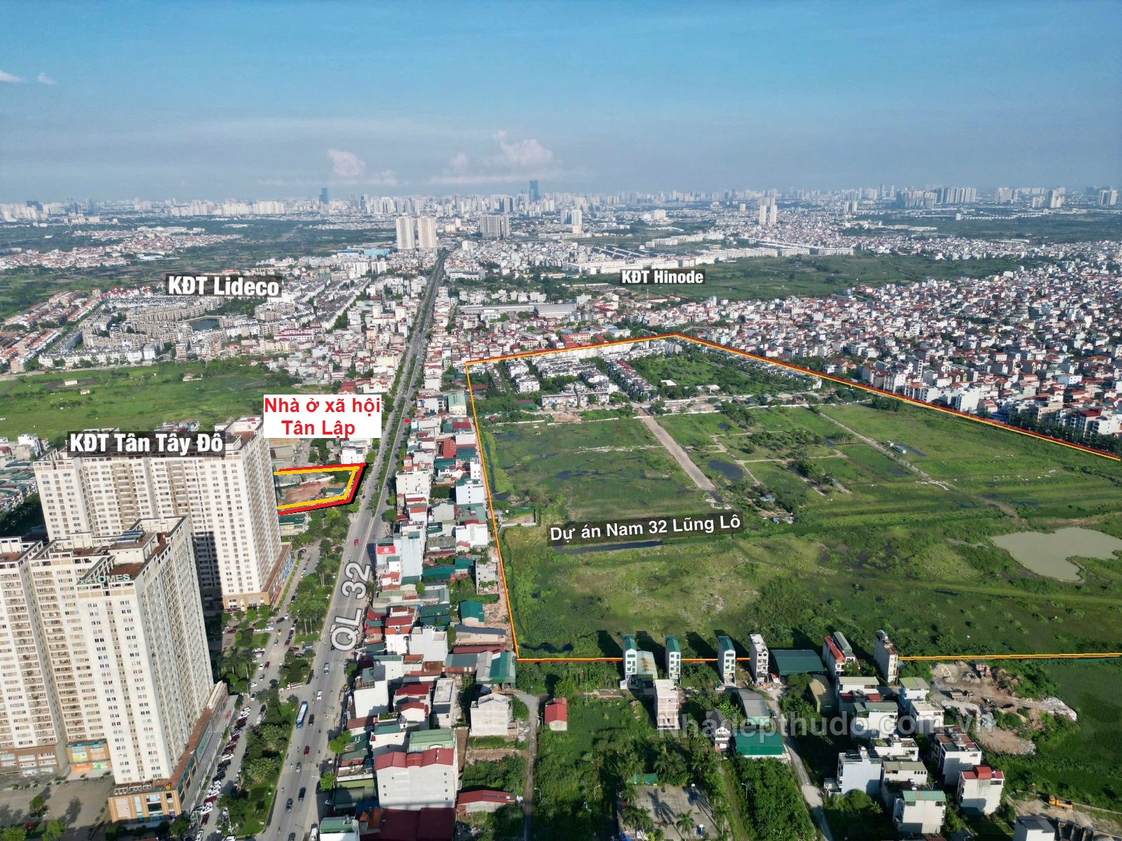 Vị trí Khu nhà ở xã hội Tân Lập