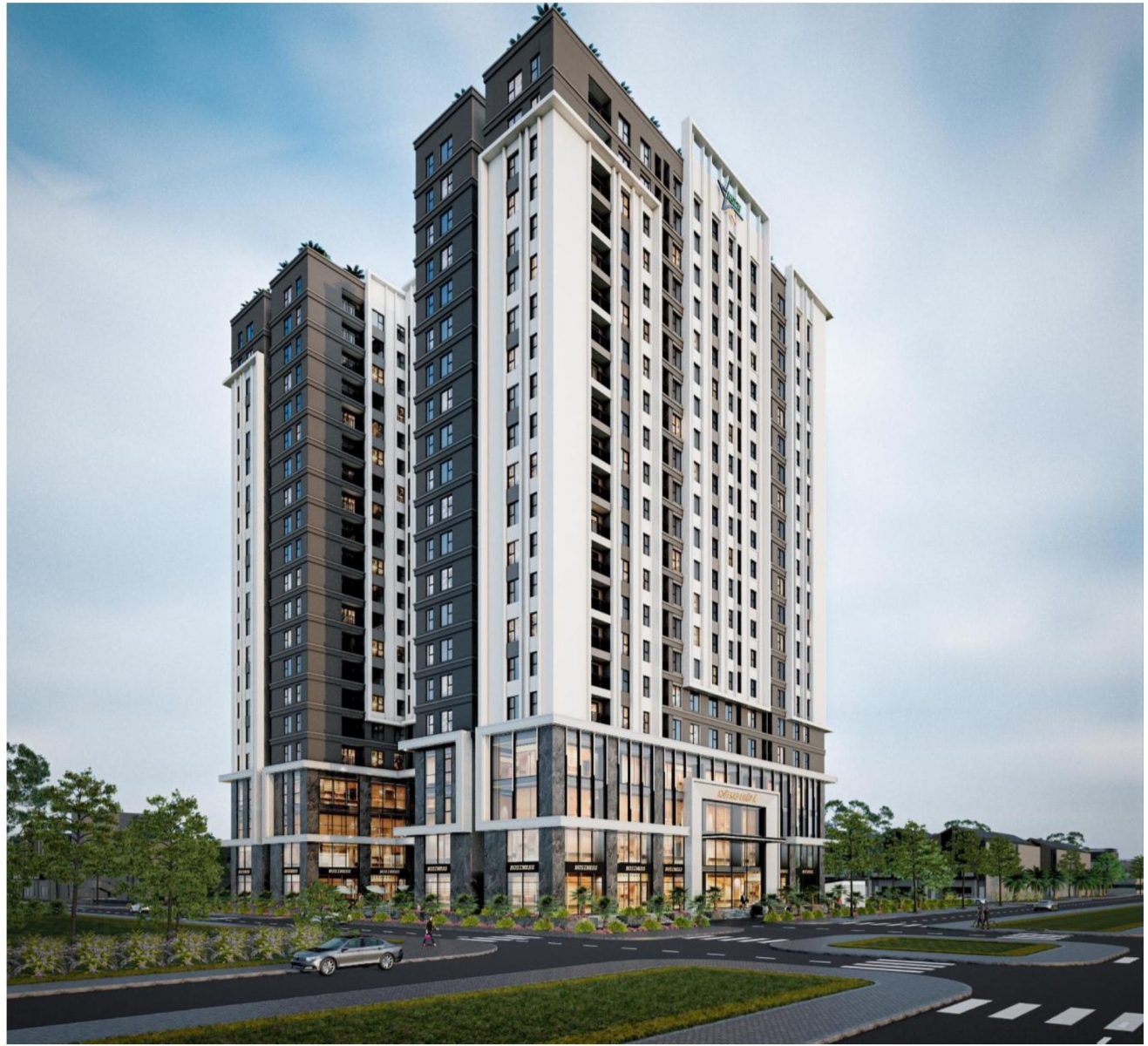 Phối cảnh Khu nhà ở xã hội Tân Lập