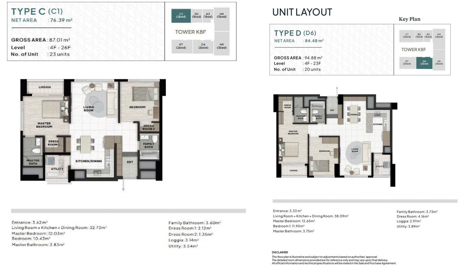 Mặt bằng căn hộ Starlake Giai đoạn 2 The Prime Tây Hồ 2 ngủ