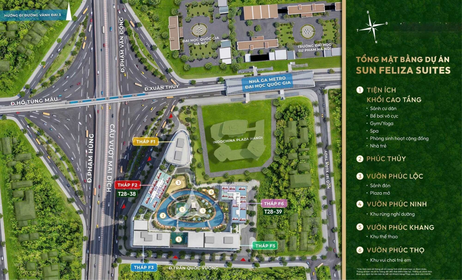 Mặt bằng Sun Cầu Giấy (Sun feliza suites) 