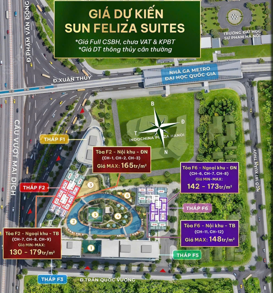 giá bán dự án Sun Grand City Cầu Giấy