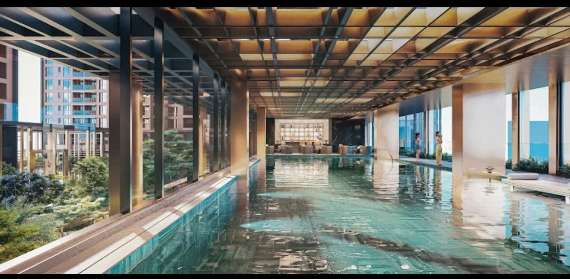 bể bơi 4 mùa trong nhà long biên central