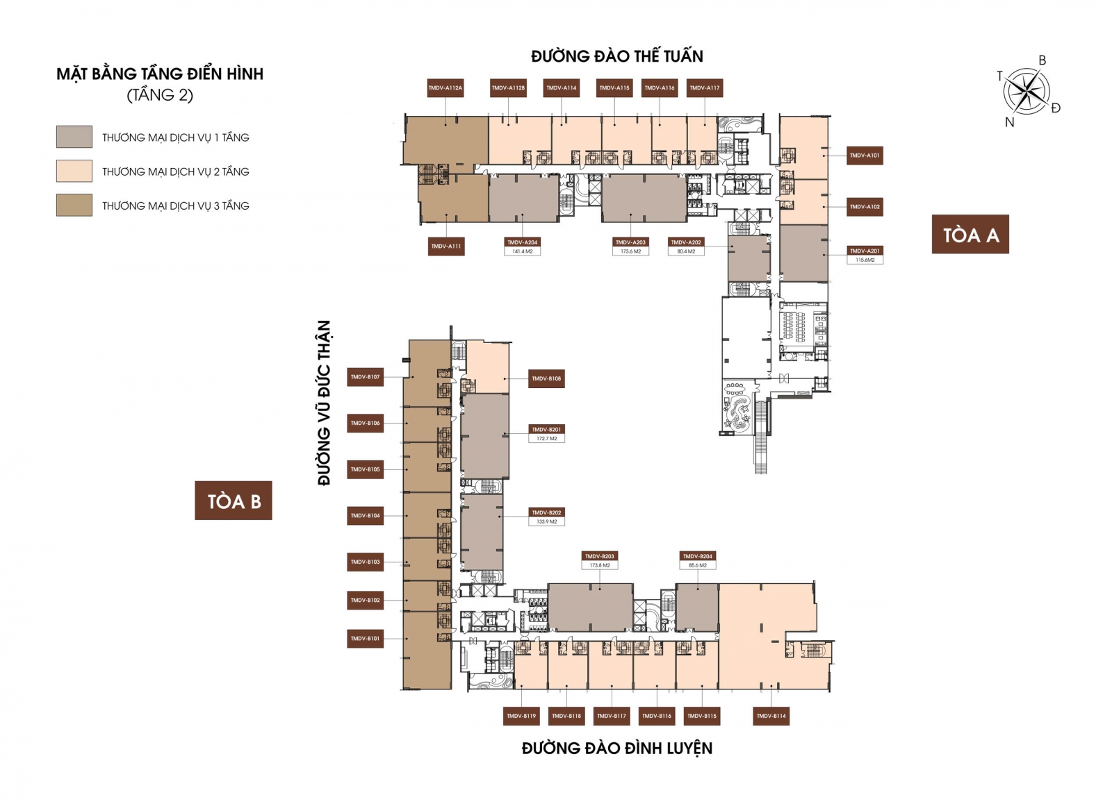 Mặt bằng Shop chân đế Long Biên Central