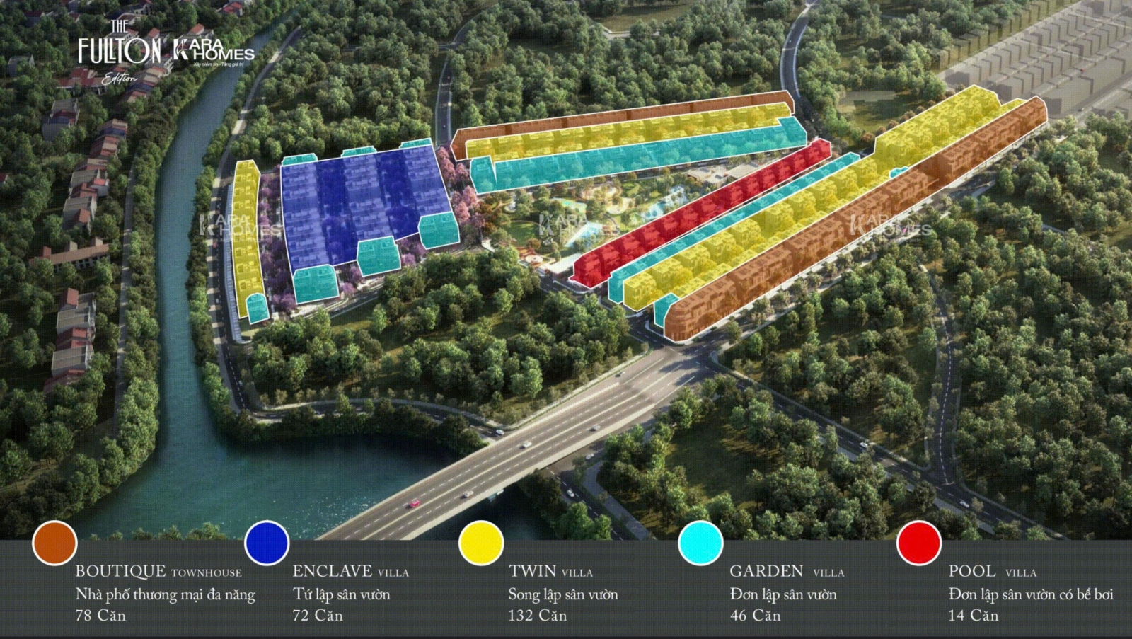 Mặt bằng Dự án The Fullton Hưng Yên