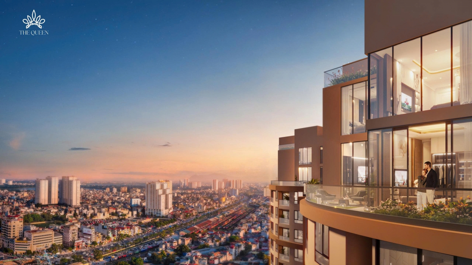 Căn Penthouse The Queen 360 Giải Phóng