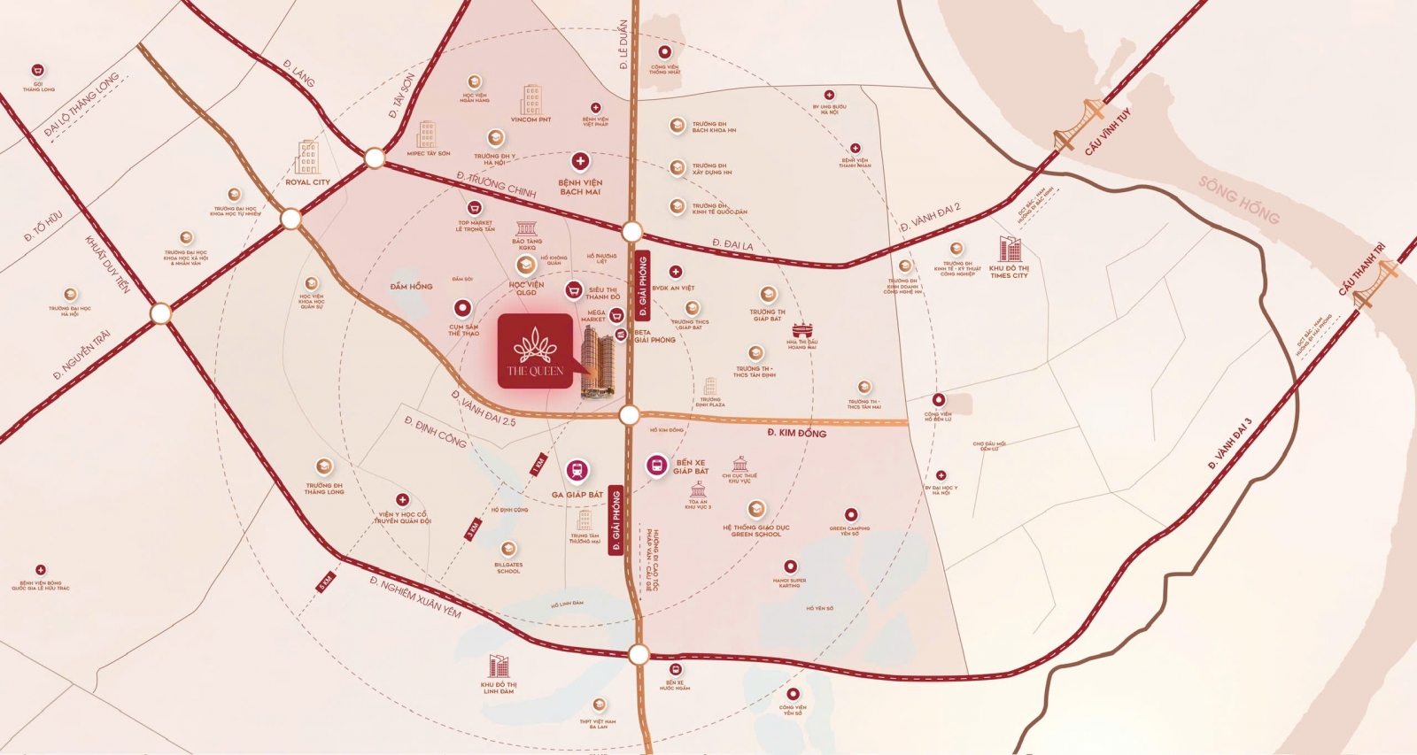 vị trí dự án nữ hoàng có địa chỉ tại số 360 đường giải thích