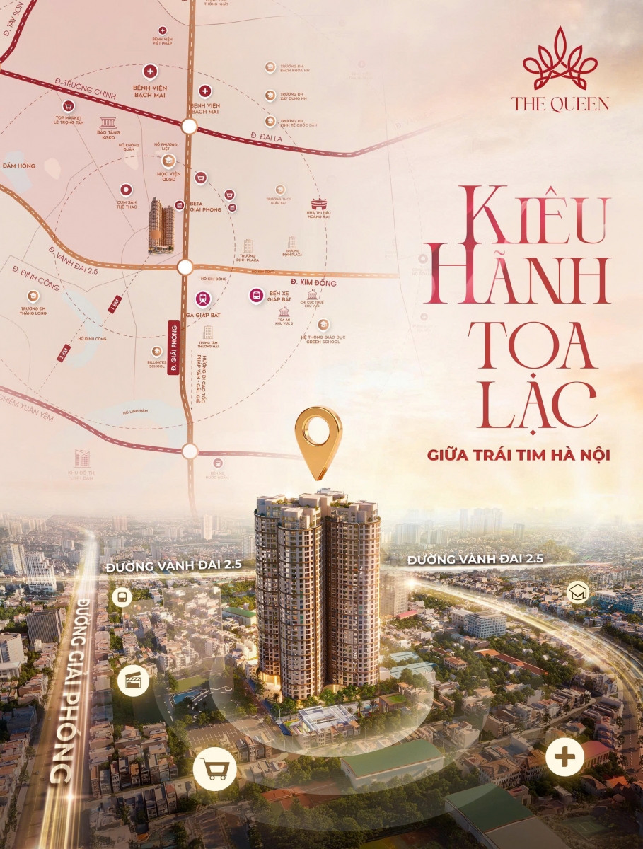 Giá bán The Queen 360 Giải Phóng