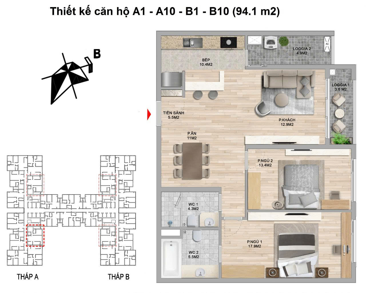 Mặt bằng The Zei Mỹ Đình 8 Lê Đức Thọ